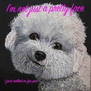 Bichon Frise humorvolle Karte