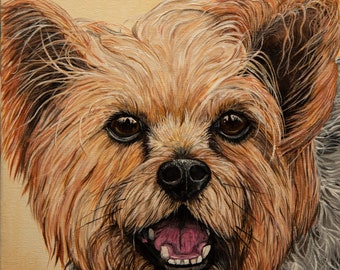 Cartão de felicitações Yorkie