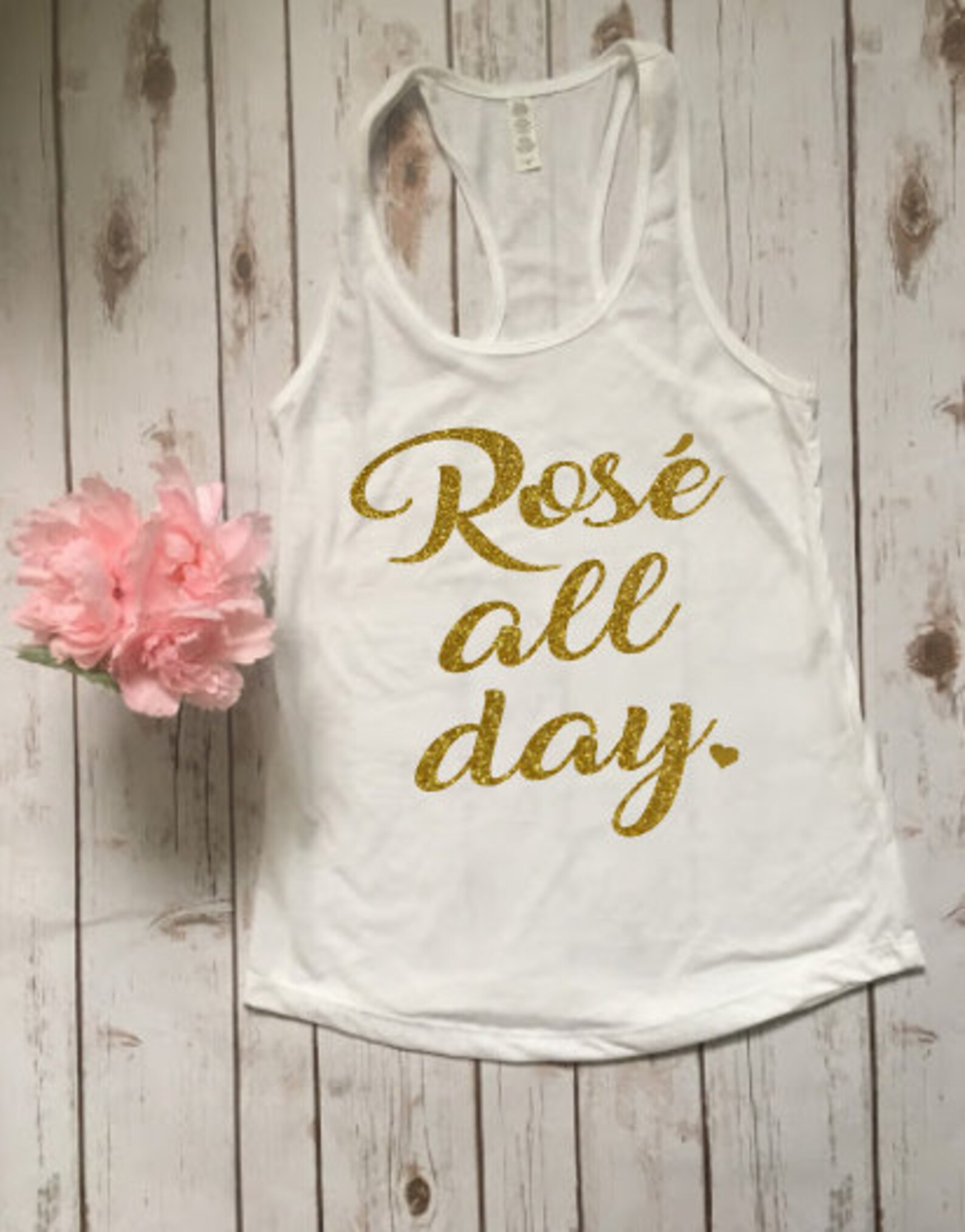 Rosé all day rose all day shirt tank top wine tank top Etsy