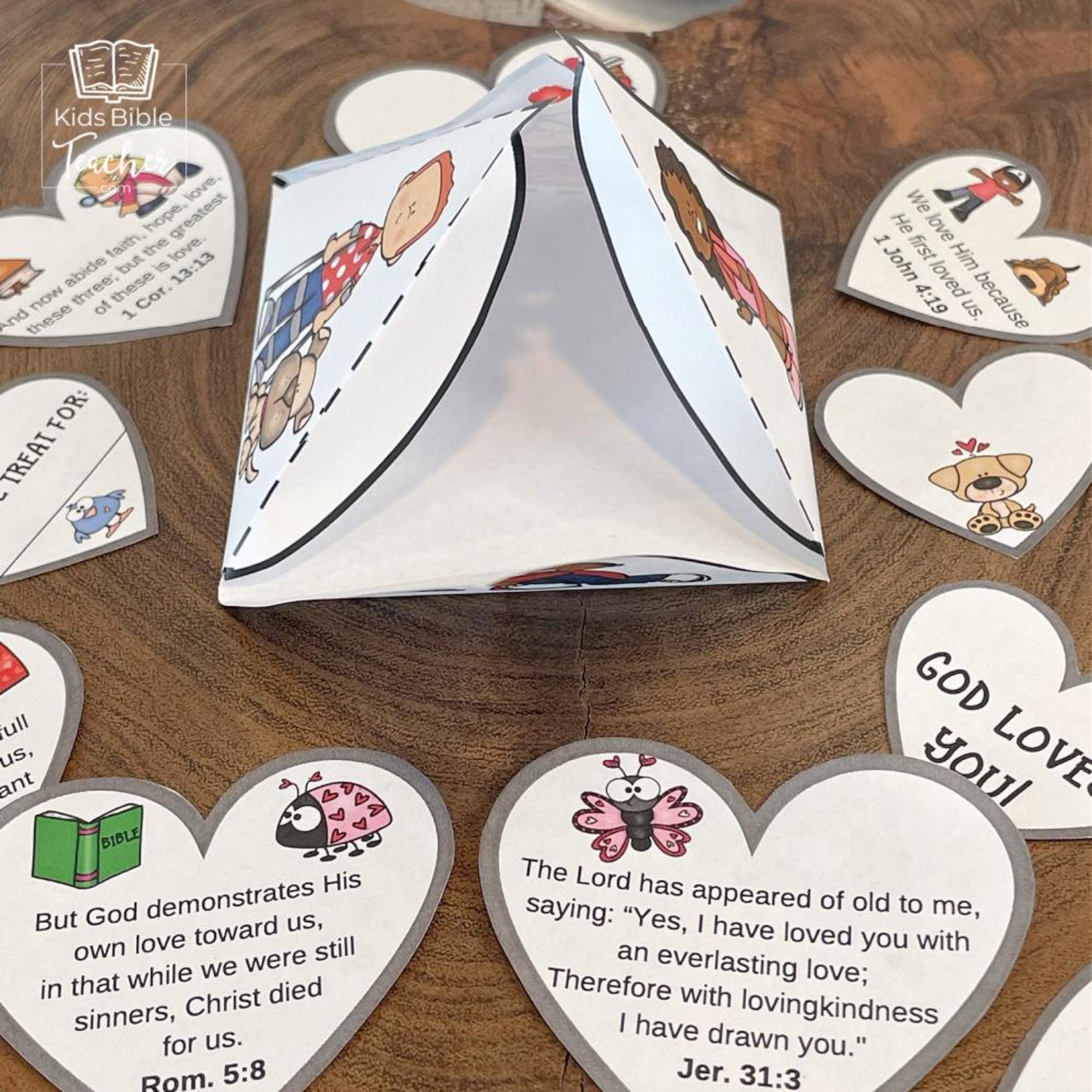 God's Love Paper Treat Box Craft for Kids | Bible Valentine's Day Gift ...