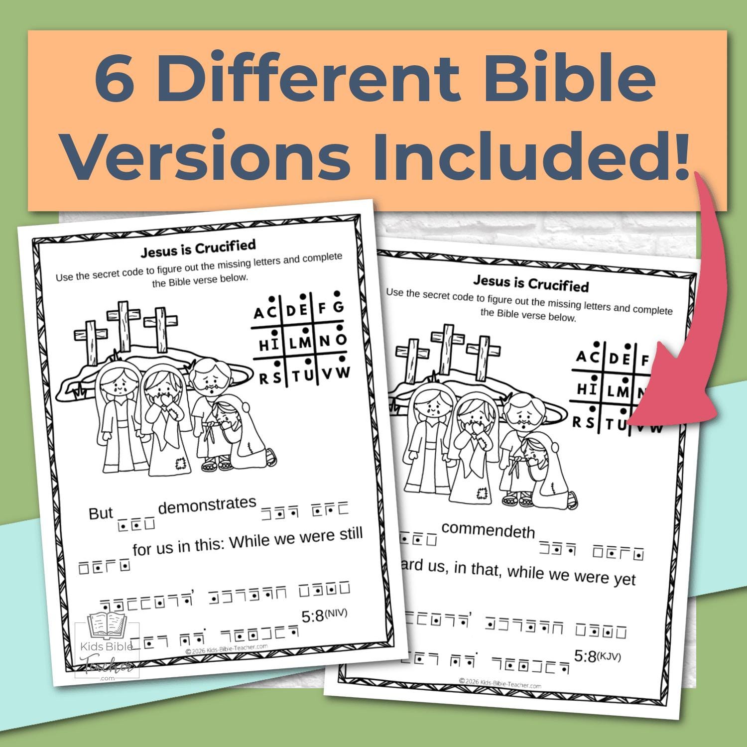 12 Easter Bible Activity Pages About Jesus' Death and Resurrection for ...