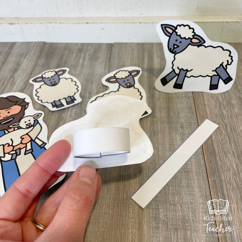The Good Shepherd Bible Craft for Kids | Stand up Shepherd Sheep ...