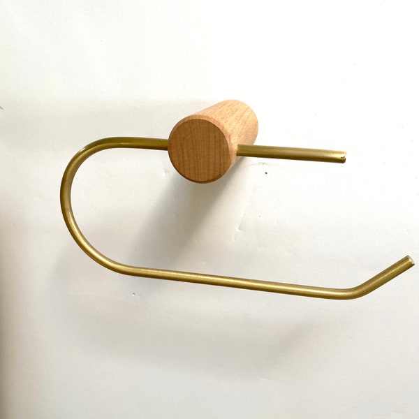 Handmade Beechwood Toilet Paper Holder