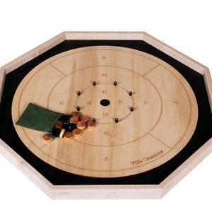 Crokinole jeu canadien en bois Made in FRANCE. Jouet en bois tous âges