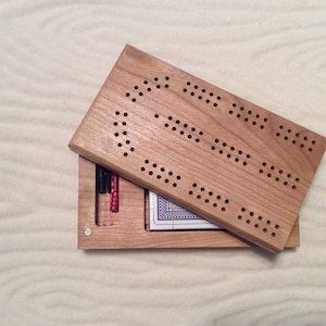 Travel Cribbage Board - Personnalisé Cribbage Board- Custom Cribbage board - Wooden cribbage board - Travel Crib -Engrave Cribbage Board