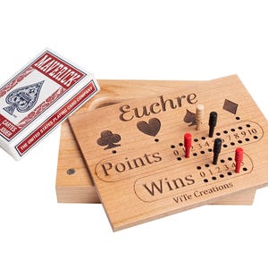 Euchre Scorekeeper - Euchre - Score Keeper - Boîte en carton