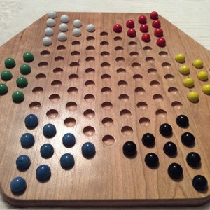 Wooden Chinese Checkers - Chinese Checkers - Cherry Chinese Checkers - Maple Chinese Checkers