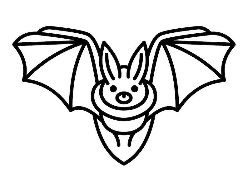 Printable Halloween Bat Color Sheet Halloween Bat Coloring Sheet