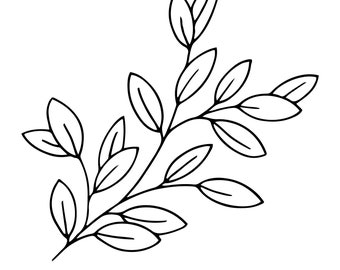 Printable Leaves Coloring Page - Fall Leaves Coloring Sheet - Fall Activity - Toddler Fall Printable Coloring Page -