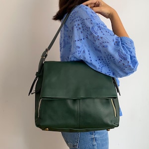 Hobo Tasche in Grün - Hobo Schultertasche - Damen Geldbörse - Reißverschlusstaschen - Für jeden Tag