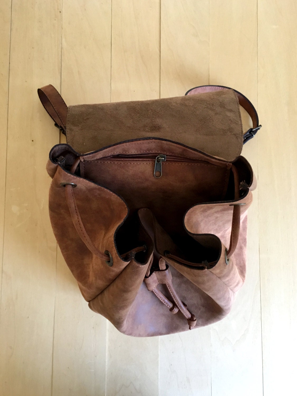 faux leather backpack