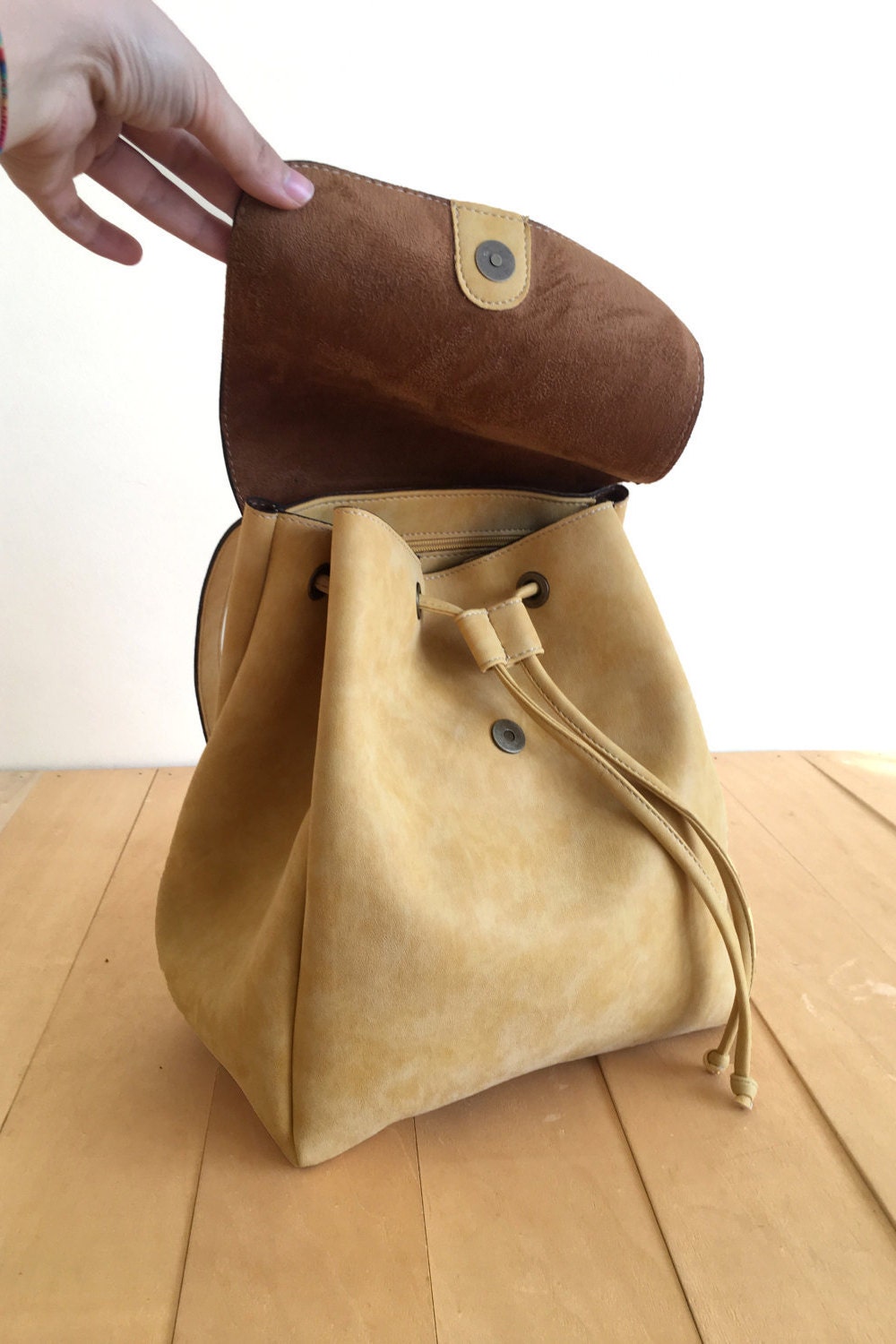 Packable Backpack - 70D Ripstop Nylon Yellow – Tate + Yoko