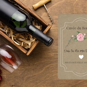 Label bottle of wine witness | Do you want to be My Temoin? |  Future Witness - Witness Request