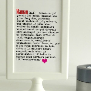 Carte définition de Maman