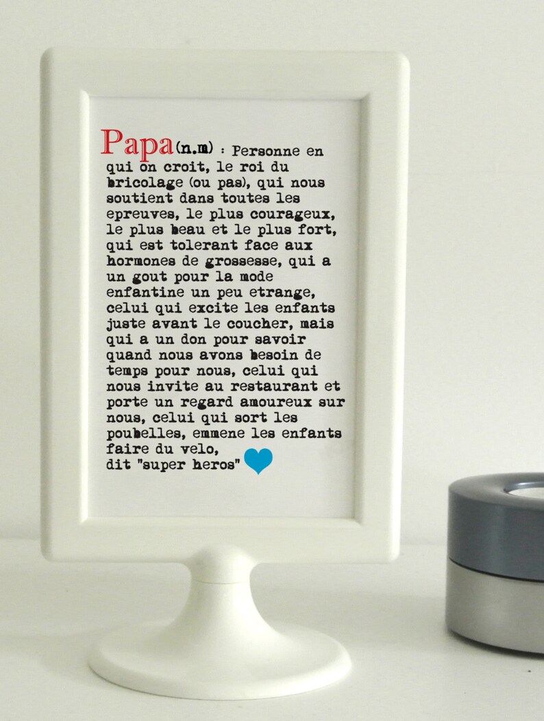 Carte définition de Papa image 1