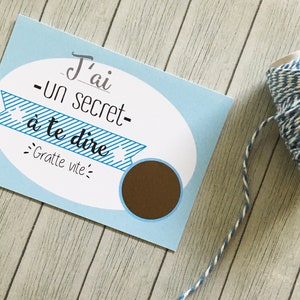 Carte à gratter annonce grossesse grand frère