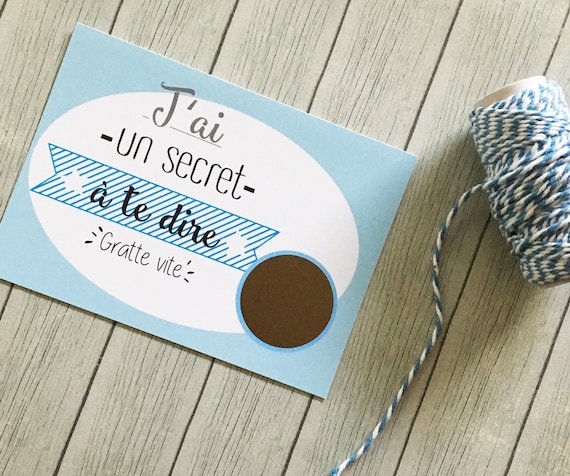 Carte a gratter CADEAU GRAND FRERE / SOEUR