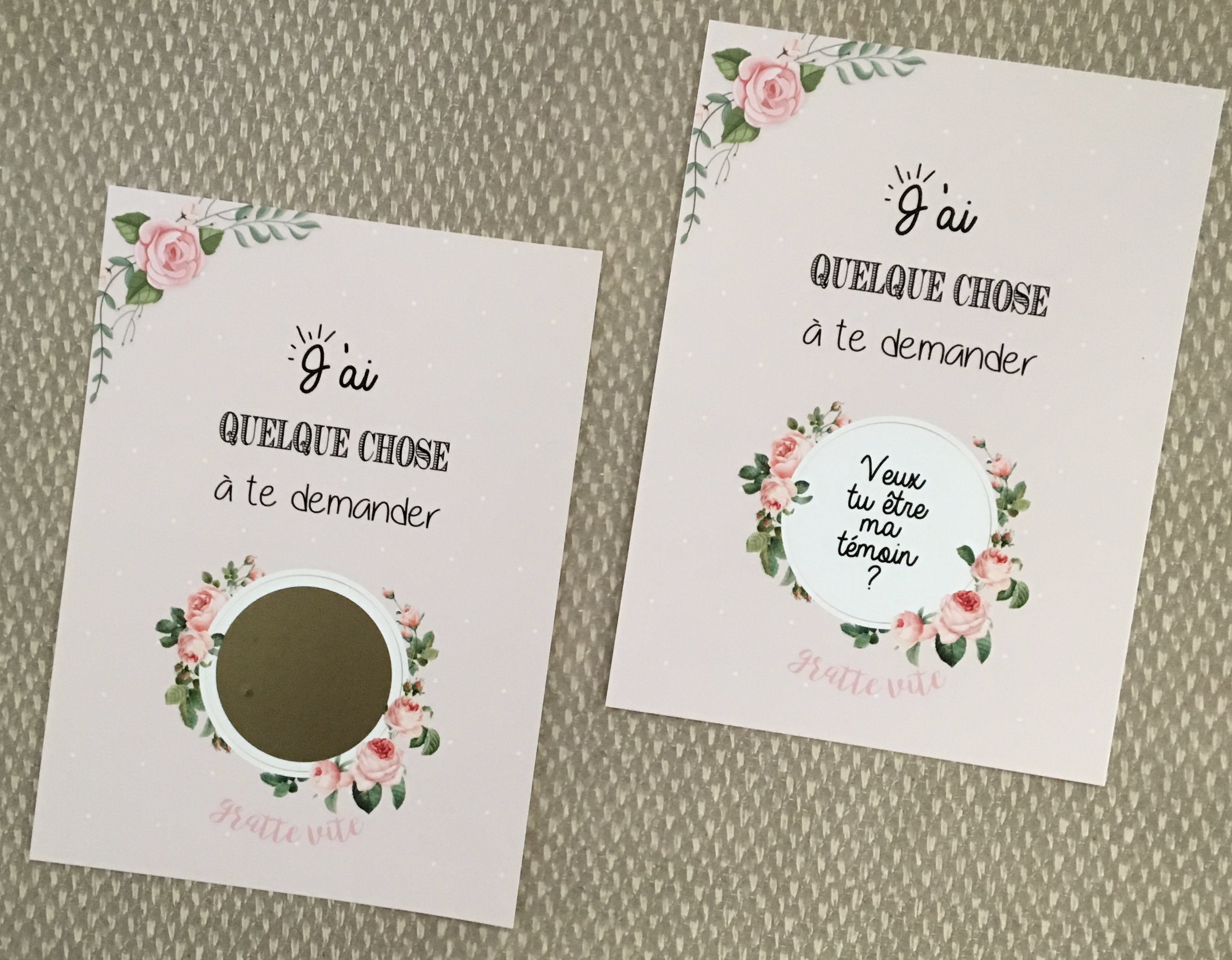 Carte à gratter demande de témoin, Veux-tu être ma témoin - Etsy France