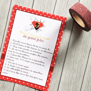 Carte grand frère - Les 10 commandements