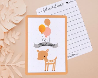 Faon congratulatory card
