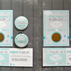 Godfather godmother clouds theme gift sets
