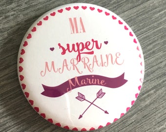 Miroir Ma Super Marraine à personnaliser