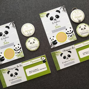 Gift kit godfather godmother panda theme