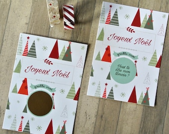 Scratch Card Antrag auf Zeugen zu Weihnachten