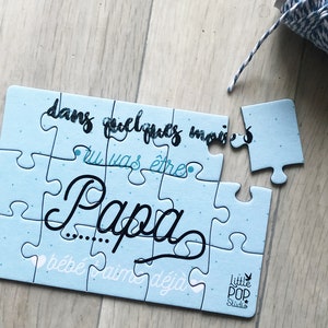 Puzzle annonce papa