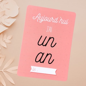 Stapkaart Ik ben een jaar oud - Coral