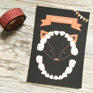 Kleine tanden Fox Theme Card