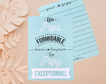 Carte - Papy | Carte postale, carte de voeux, carte cadeau, carte fête des grands-pères