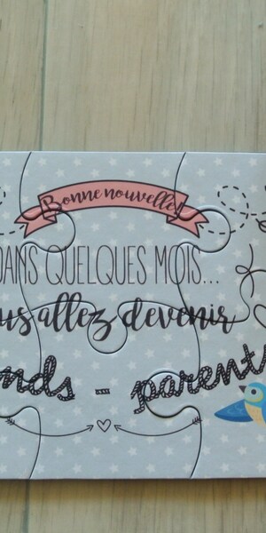 Porte-clés Annonce Grossesse Grands-parents - Acier Inoxydable Gravé - Cadeau Future Mamie/papie - Pochette Cadeau Incluse