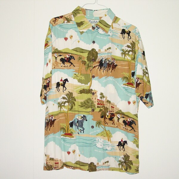 Mens Surf Button Up Etsy