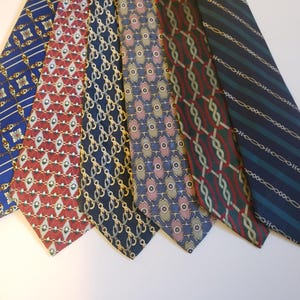 Vintage Chain Necktie, Vintage Men&#39;s Necktie, Vintage Silk Necktie