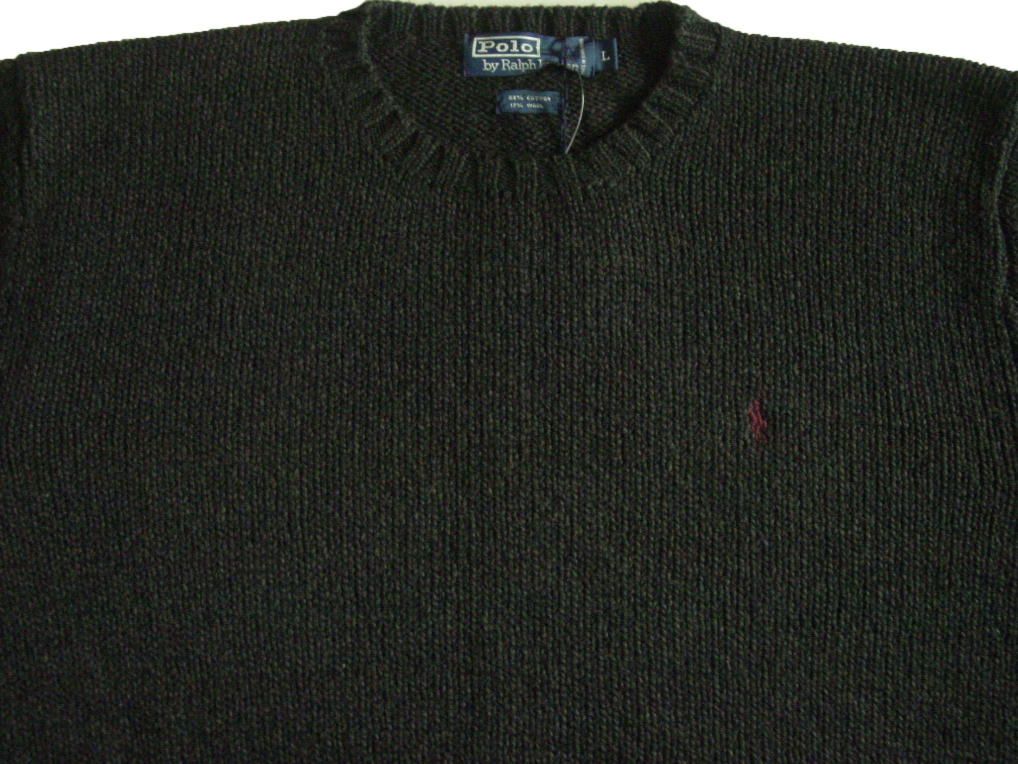 Polo Ralph Lauren Crewneck Charcoal Sweater Men's Large - Etsy New Zealand