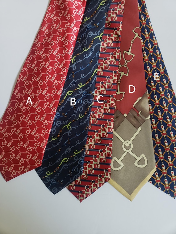 Vintage Equestrian Snaffle Bit Necktie: Horse Lover Gift