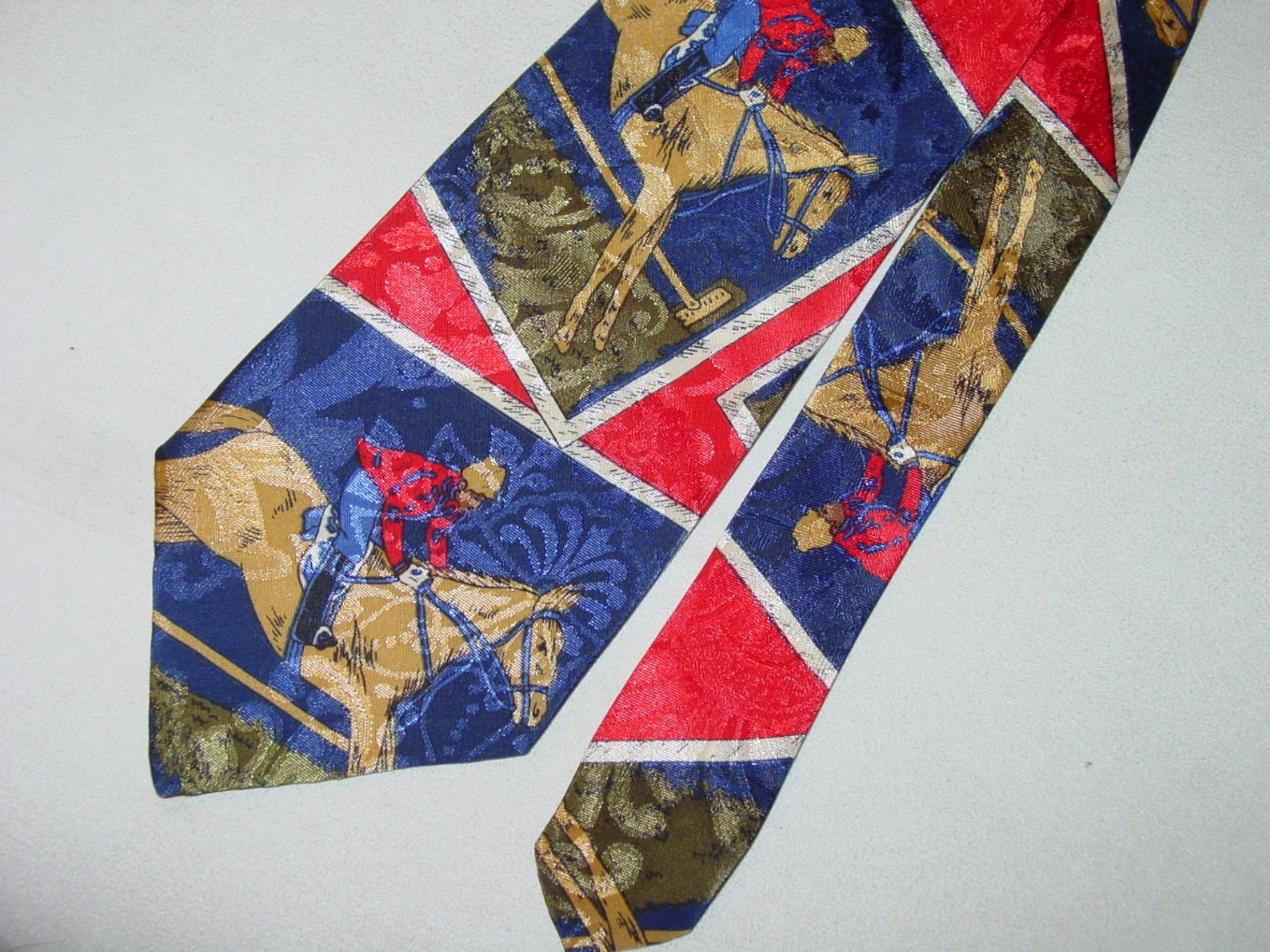 Hunter Jumper Men's Silk Necktie,horse Necktie,equestrian Necktie,horse