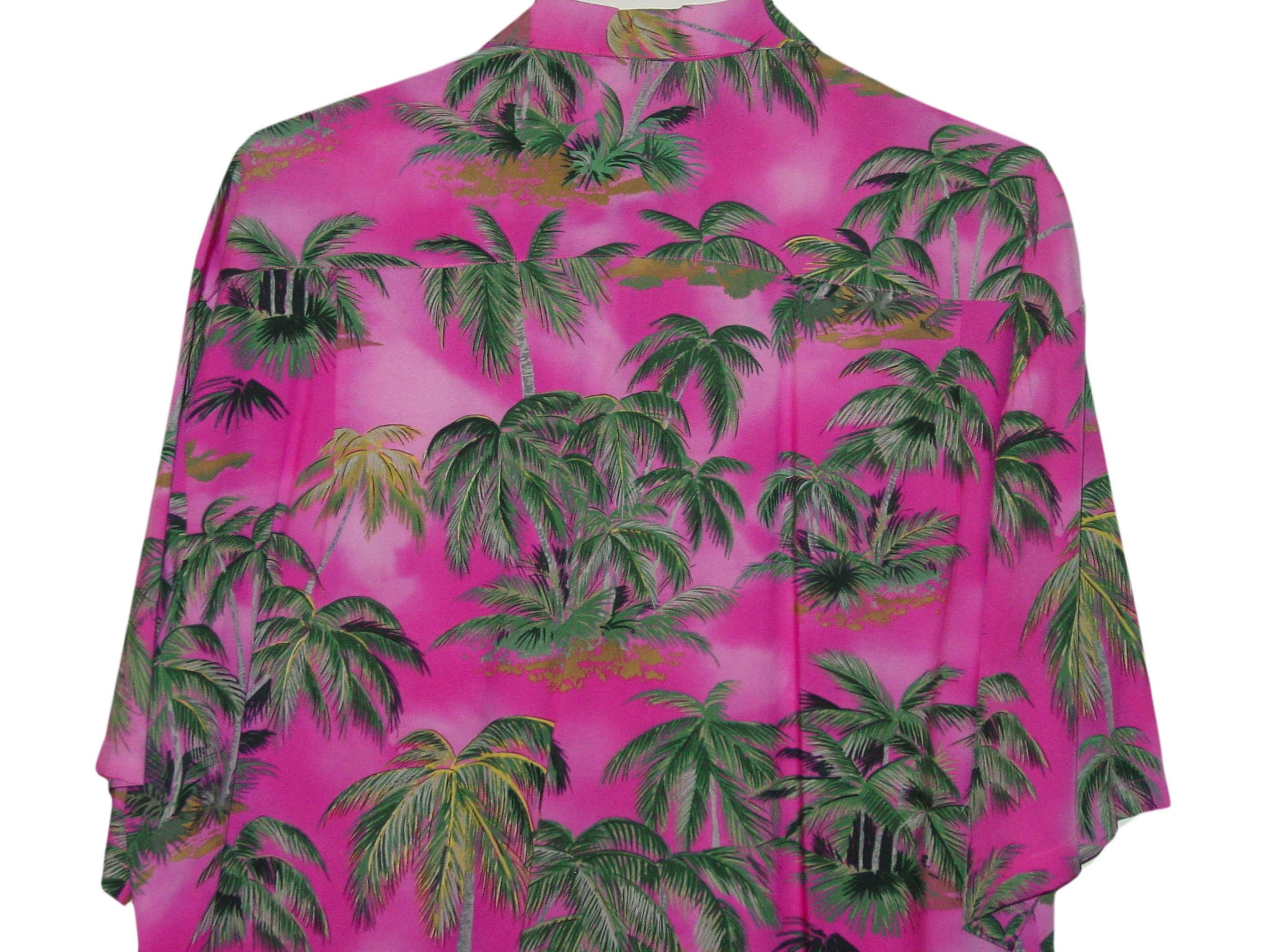 Paradise on A Hanger Hawaiian Palm Tree Pink Shirt Limited Edition 127