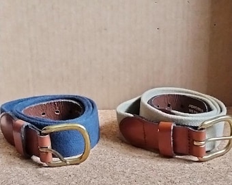 Vintage Brighton Leather Belt: Gold Buckle, Made in USA - Etsy display picture 1