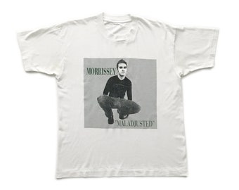 1997 Morrissey 'Maladjusted' vintage band T-shirt - Large Morrissey The Smiths Johnny Marr Rough Trade