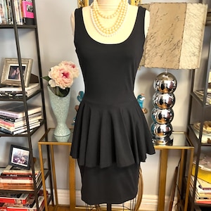 betsey johnson peplum dress Betsey Johnson size P strapless peplum dress. Grey