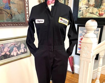Monos de trabajo para mujer, monos Dickies negros, monos de trabajo para mujer, ropa de trabajo vintage, monos vintage, fab208nyc, monos de trabajo, monos negros