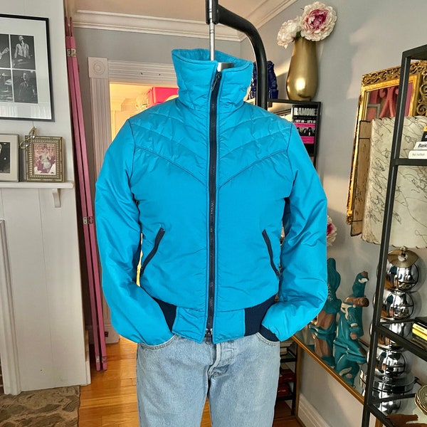 VINTAGE SKI JACKET/90's ski jacket/ladies ski jacket/blue ski jacket/vintage 90s ski jacket/blue ski jacket/fab208nyc/cb sports jacket