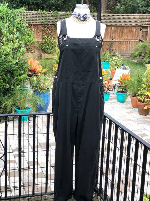 FREE US SHIPPING/black overalls/ladies overalls/co