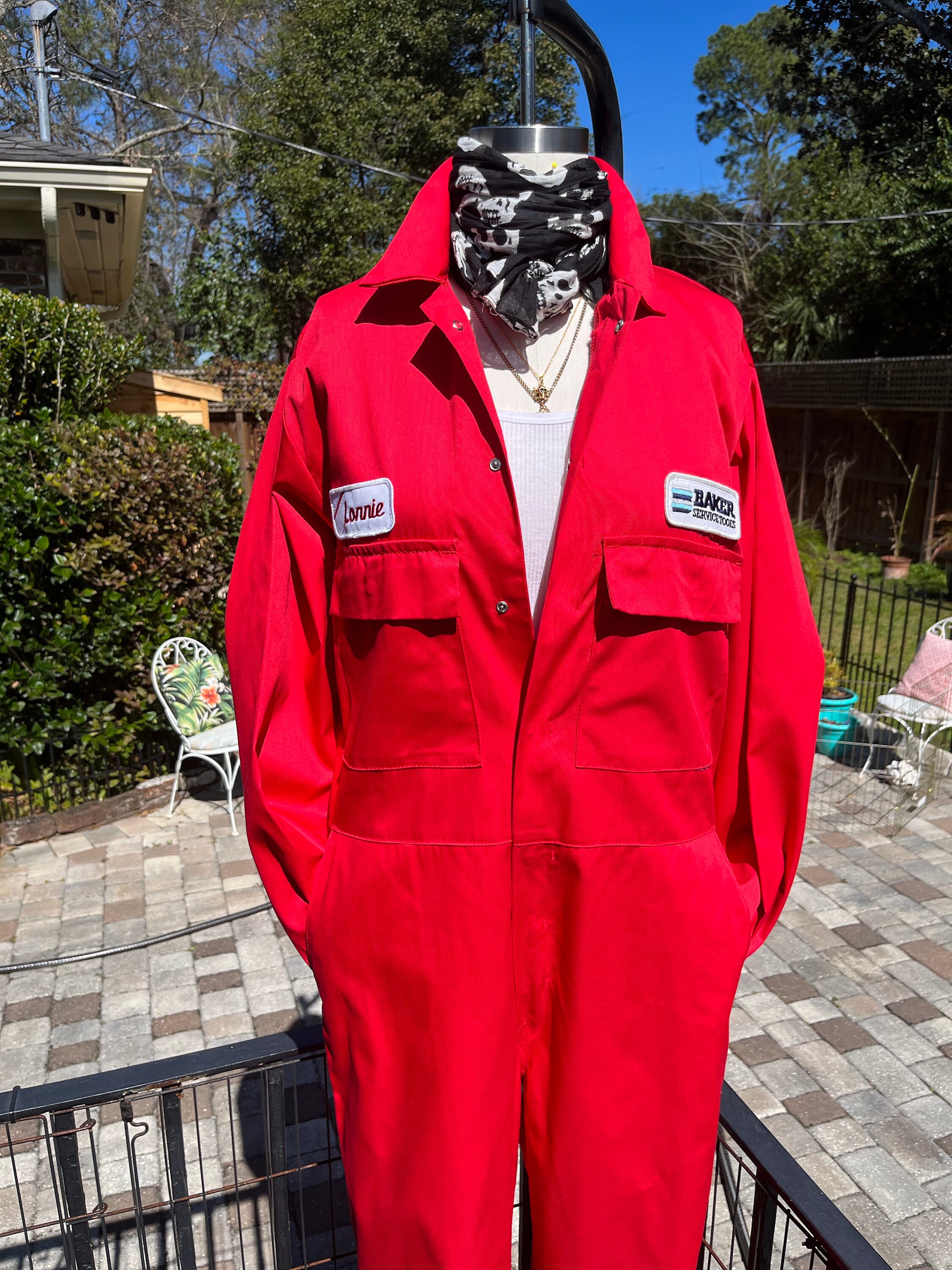 COTTON SATEEN Coveralls/red Coveralls/vintage Patch -  Israel