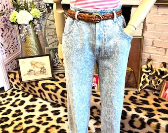 80s Chic Acid Wash Jeans