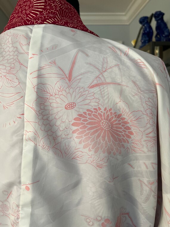 VINTAGE HAORI KIMONO/Japanese kimono jacket/red w… - image 6