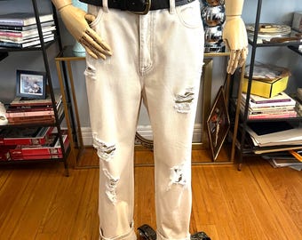 【保障できる】 / Baggy / Vintage / Jeans JNCO Size Embroidered / 34x34 パンツ