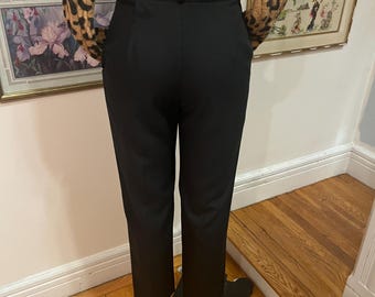 80s Studded Pants, Black High Waist Pants, Ladies 80s Pants